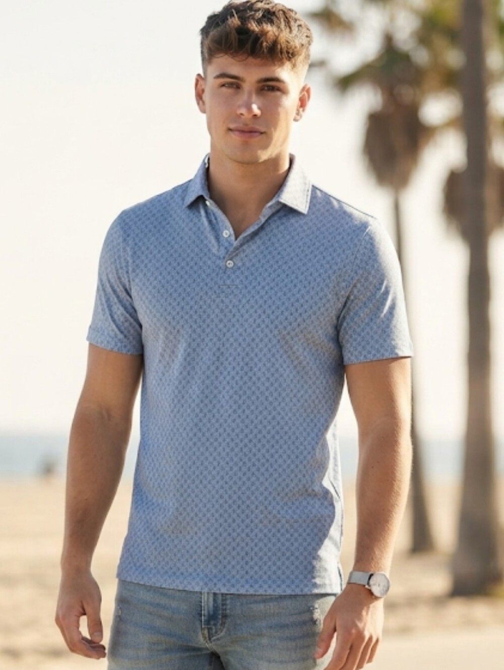Faherty Movement Polo Shirt Blue Size XS
